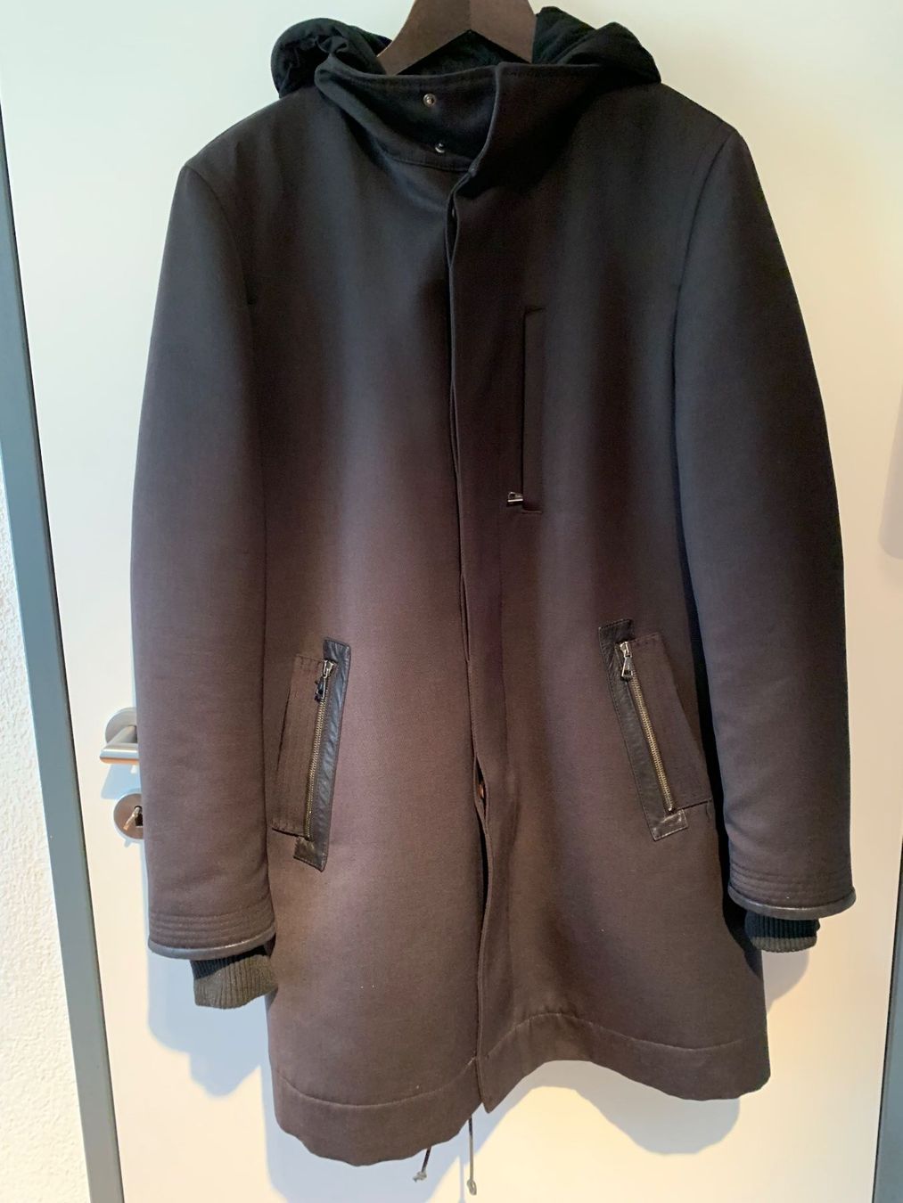 Giacche: JOHN VARVATOS Parka Style Jacket, mit Leder (Rock style) – Usato da Rüschlikon venduto da Brixen07