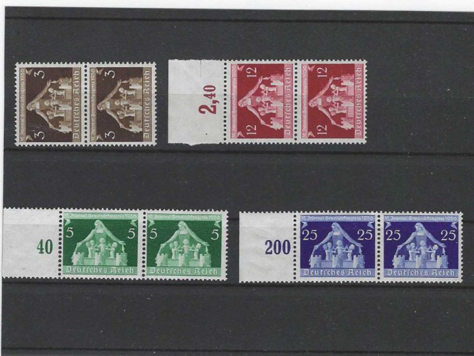 Tutti i francobolli: DEUTSCHES REICH 1936 ** GEMEINDEKONGRESS – Nuovo (secondo la descrizione) da Dintikon venduto da bonita099