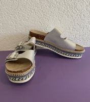 CATWALK Keilsandaletten Sandaletten Sandalen silber Gr. 39