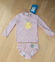 Badeanzug langarm mit Sonne Motiv Grösse 62/68 Neu