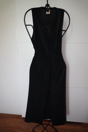 Schwarzes Vintage-Kleid