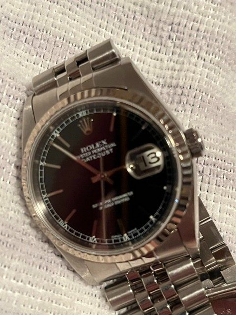 Rolex Uhren: Rolex Datejust 36mm schwarz 16234 – Gebraucht aus Kreuzlingen von Mio16