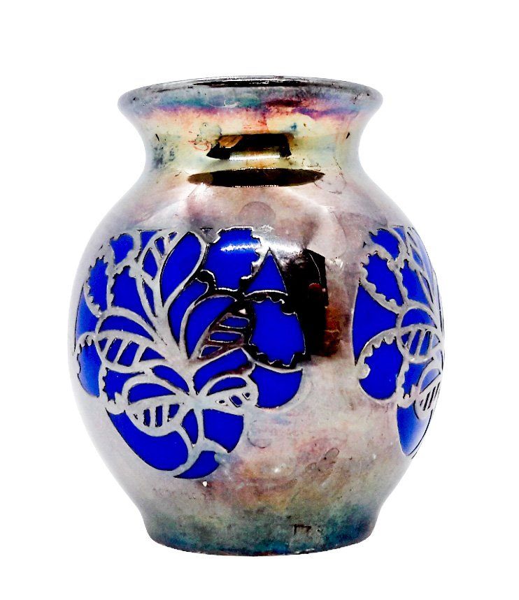 Thomas Vasi & Recipienti: Thomas Art deco mini Vase Silberauflage silver overlay – Usato da Tavannes venduto da Brocashop 5