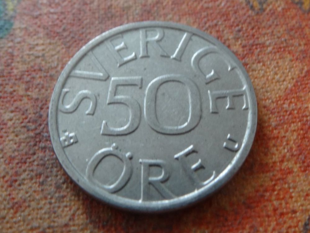 Toutes les monnaies: SUEDE  50  Ore  1977 – D'occasion à Romanel-sur-Lausanne par Swift13 1