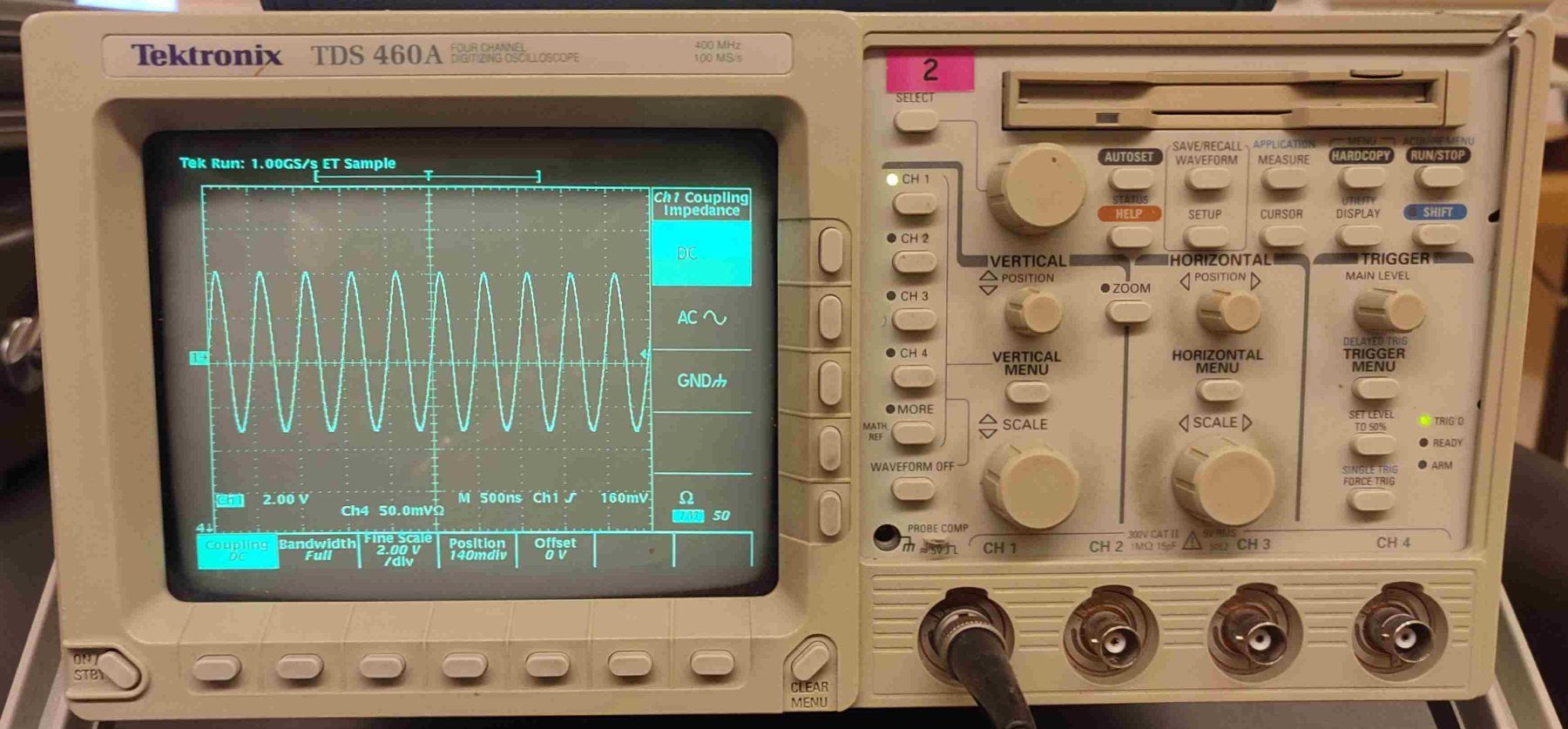 Misurare: Tektronix TDS 460A, Oscilloscope  4 Channel, 100MSps – Usato da Zürich venduto da Sherman