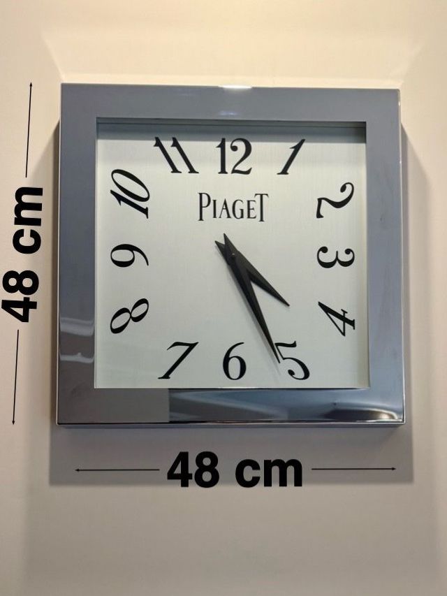 Piaget Orologi: Piaget rare Horloge murale/wall clock  48/48cm – Usato da Genève venduto da aspaklariacollection