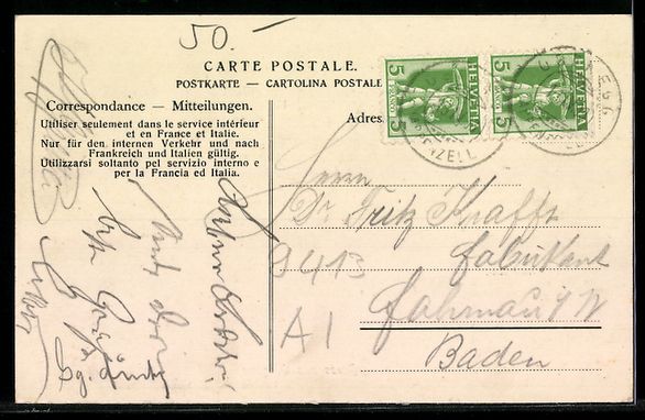 Cartoline postali: Oberegg /Heiden, Hotel Bären mit Depend – Usato da Berlin venduto da bartko-reher 1