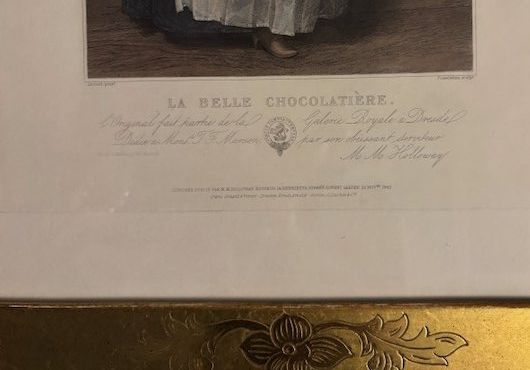 Incisioni: Wunderschöner Stich "La Belle Chocolatière" – Usato da Gretzenbach venduto da kar_82n7 1