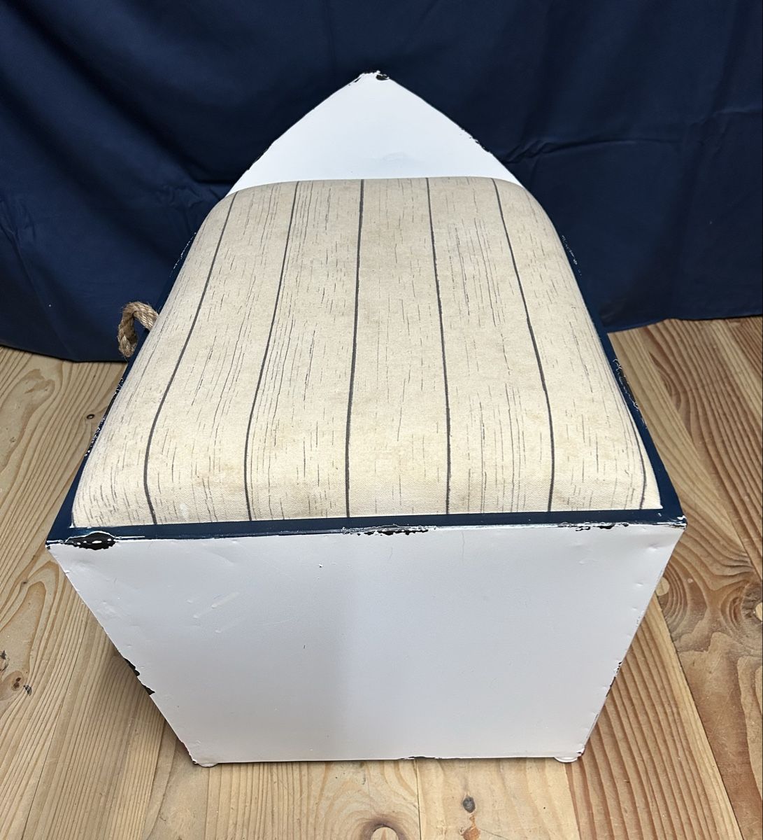 Hocker: Sitzhocker mit Stauraum Boot – Gebraucht aus Auswil von Kasiopeia72 3