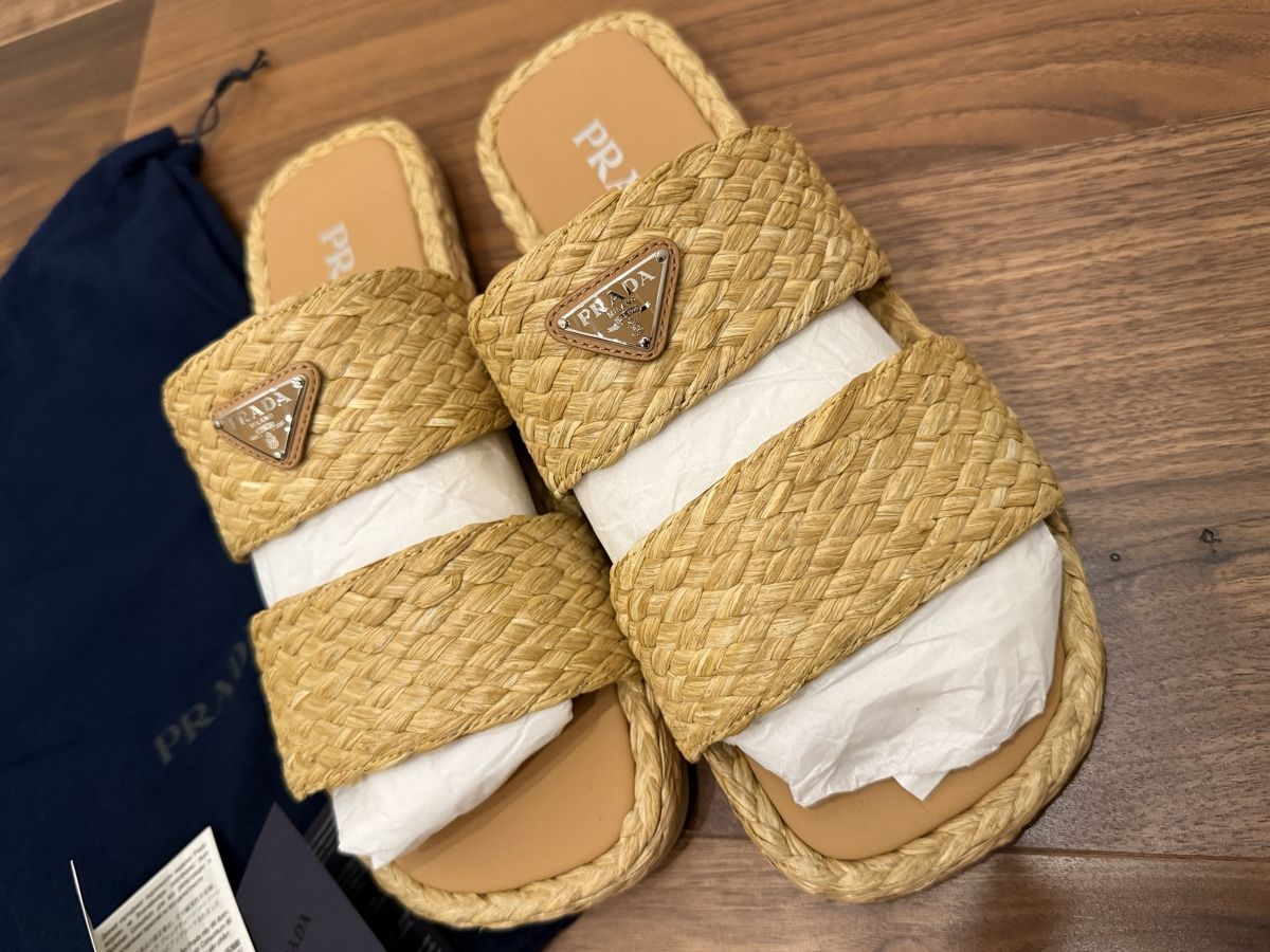 Prada Scarpe da uomo: Prada Raffia Sandale NEU Np. 700€ – Nuovo (secondo la descrizione) da Ellighausen venduto da privateseller