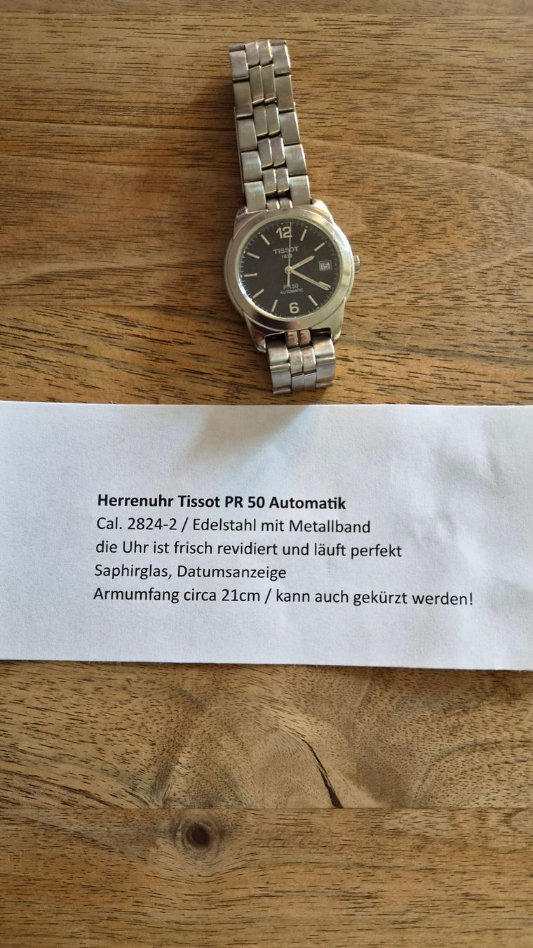 Tissot Uhren: Tissot PR50 Automatik – Gebraucht aus Hombrechtikon von kuckuck04