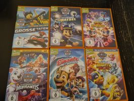 6 Paw Patrol DVD Filme gebraucht guter Zustand