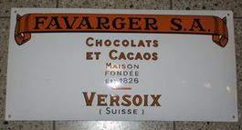Chocolat Favarger Versoix, 60x30cm