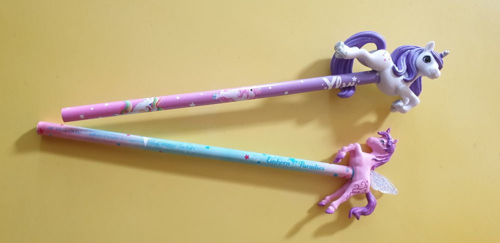 12x Einhorn Bleistifte Mit Radierer - Süße Mitgebsel Für Kindergeburtstag, Schulanfang & Party