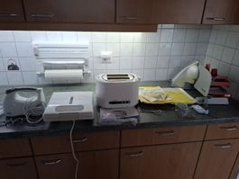 Fleisch/Brotschneider,Toaster, Sandwichmaker,Mixer+Knethaken