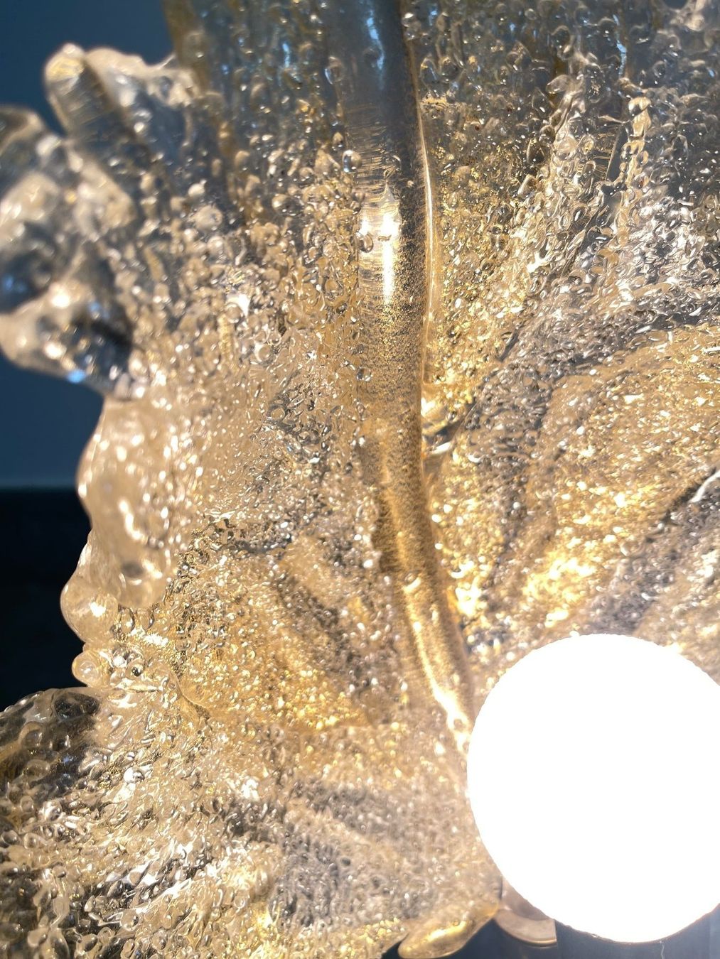 Lampen: Tischlampe mit Blattform, Vintage – Gebraucht aus Olten von ELHANDEL 5