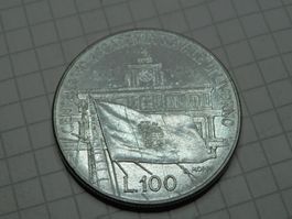 Italien 100 Lire, 1981 100. Jahrestag der Gründung der Marin