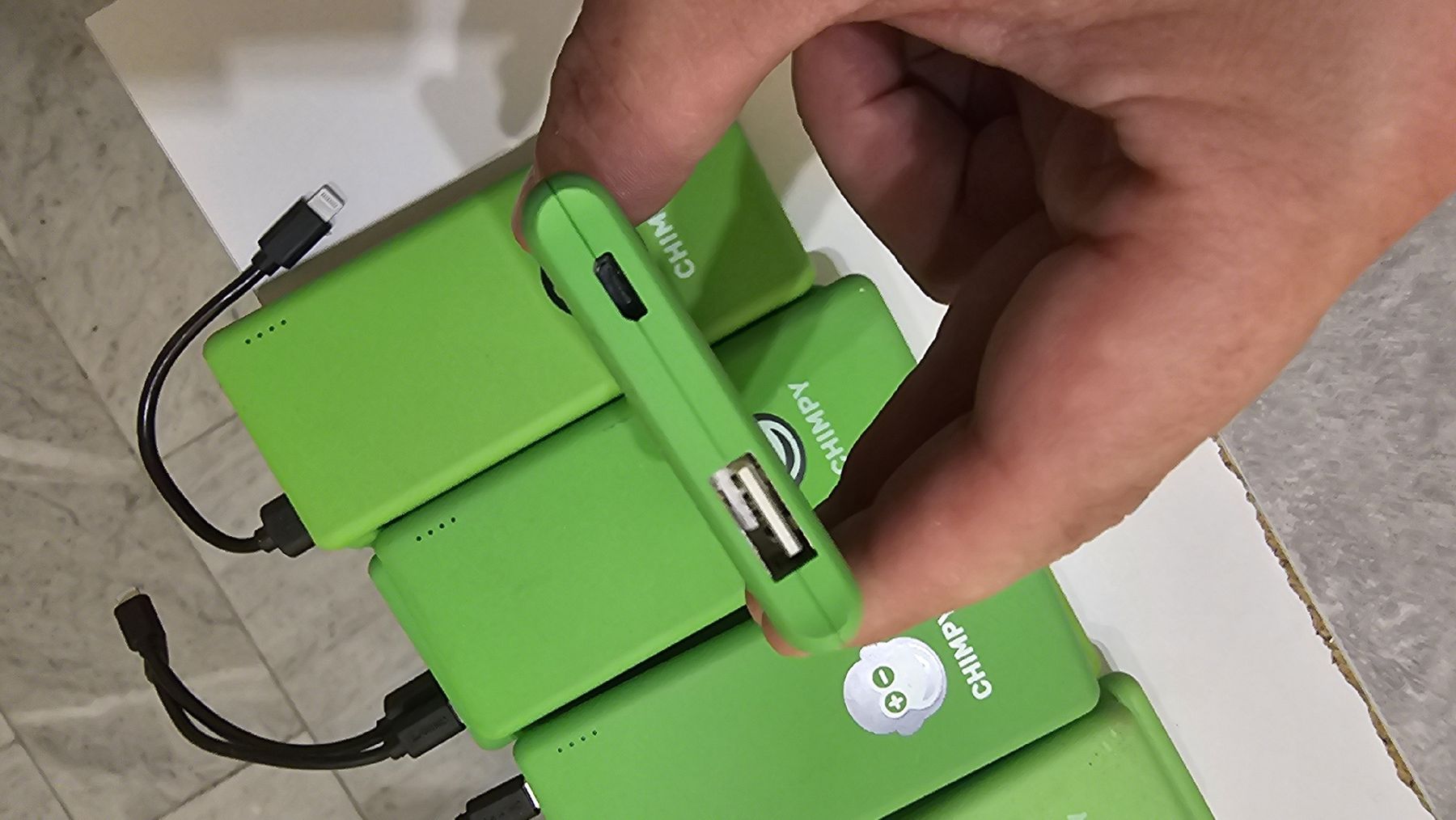 Batterie: Powerbank CHIMPY, 13 Stk. grün – Usato da Chur venduto da luk_y6lz 1