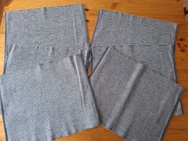 6 blaue Tischsets