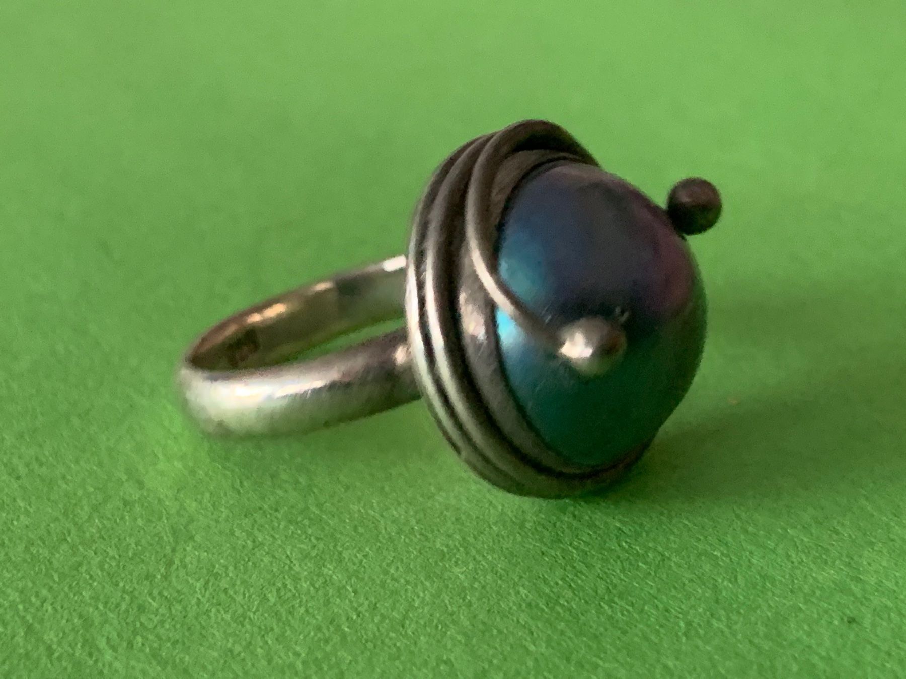 Anelli: Silberring blaue perle/Perlmutt  (rg58) – Usato da Dittingen venduto da Bijoubelle 8