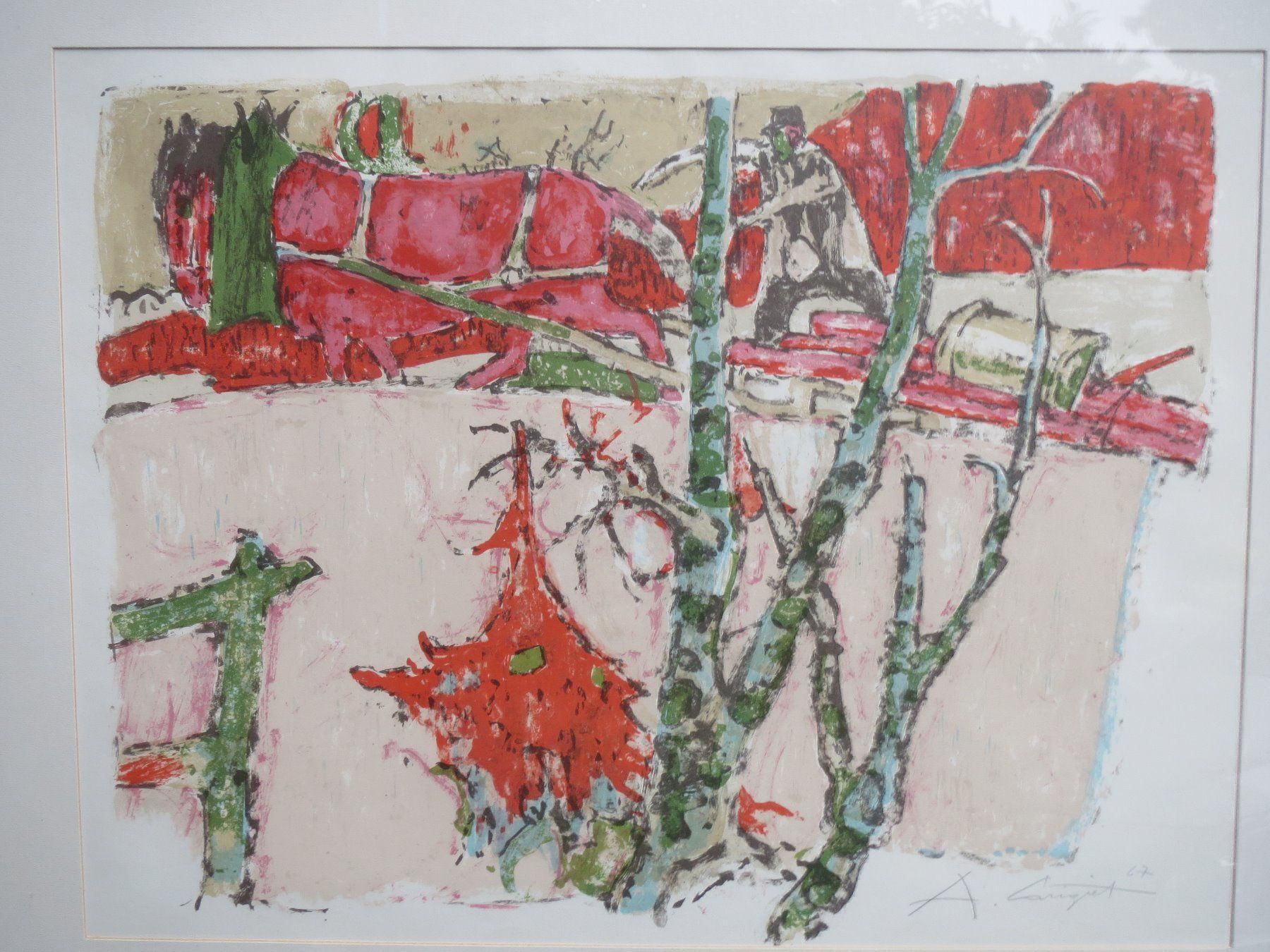 Grafiken & Lithographien: Alois Carigiet - Das Rote Pferd - Litho – Gebraucht aus Tagelswangen von Miski