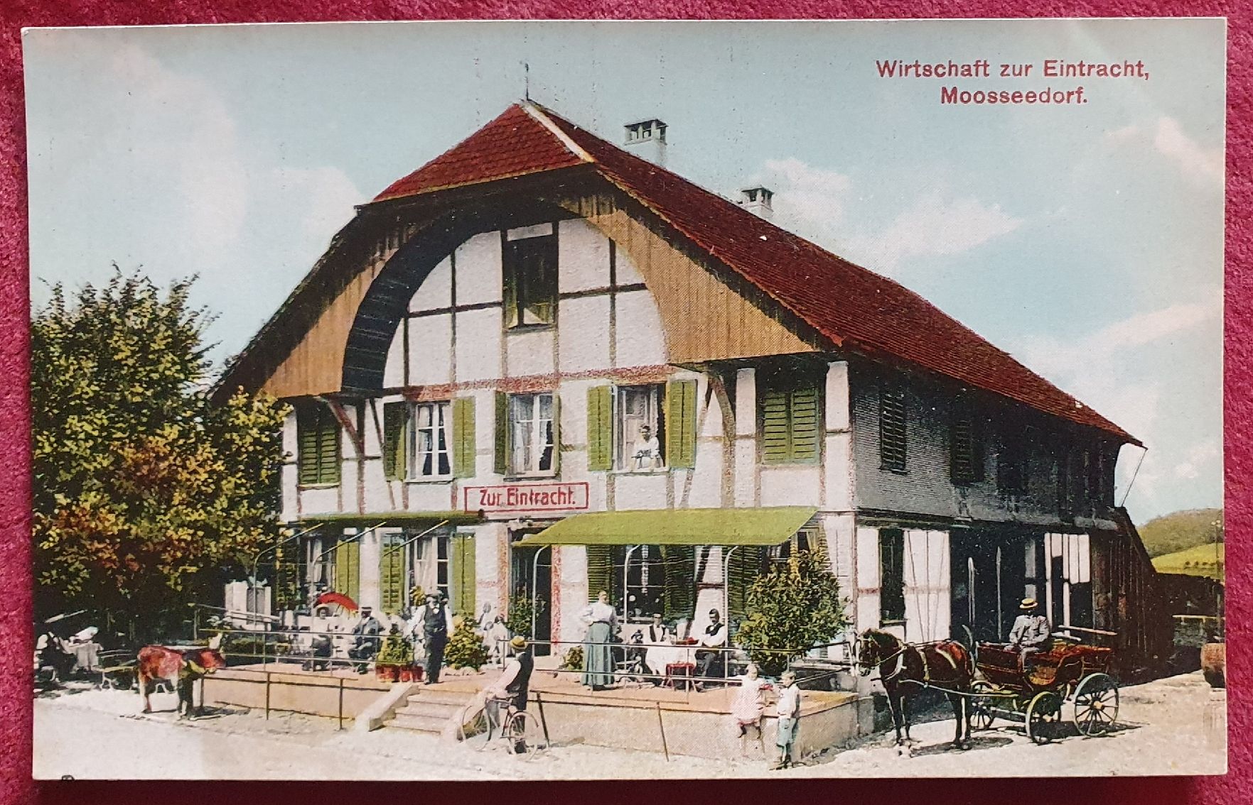 Ansichtskarten: Moosseedorf - Wirtschaft zur Eintracht – Gebraucht aus Kreuzlingen von Rschweiz1