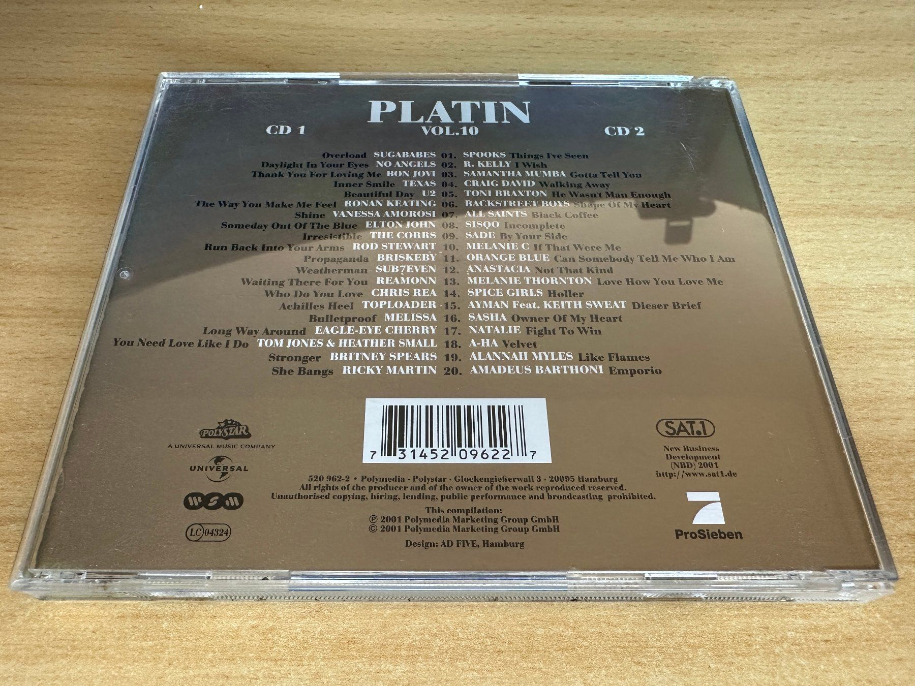 CD: V1 Various – Platin Vol. 10 - 2 CD – Usato da Rikon im Tösstal venduto da Alpenmutz 1
