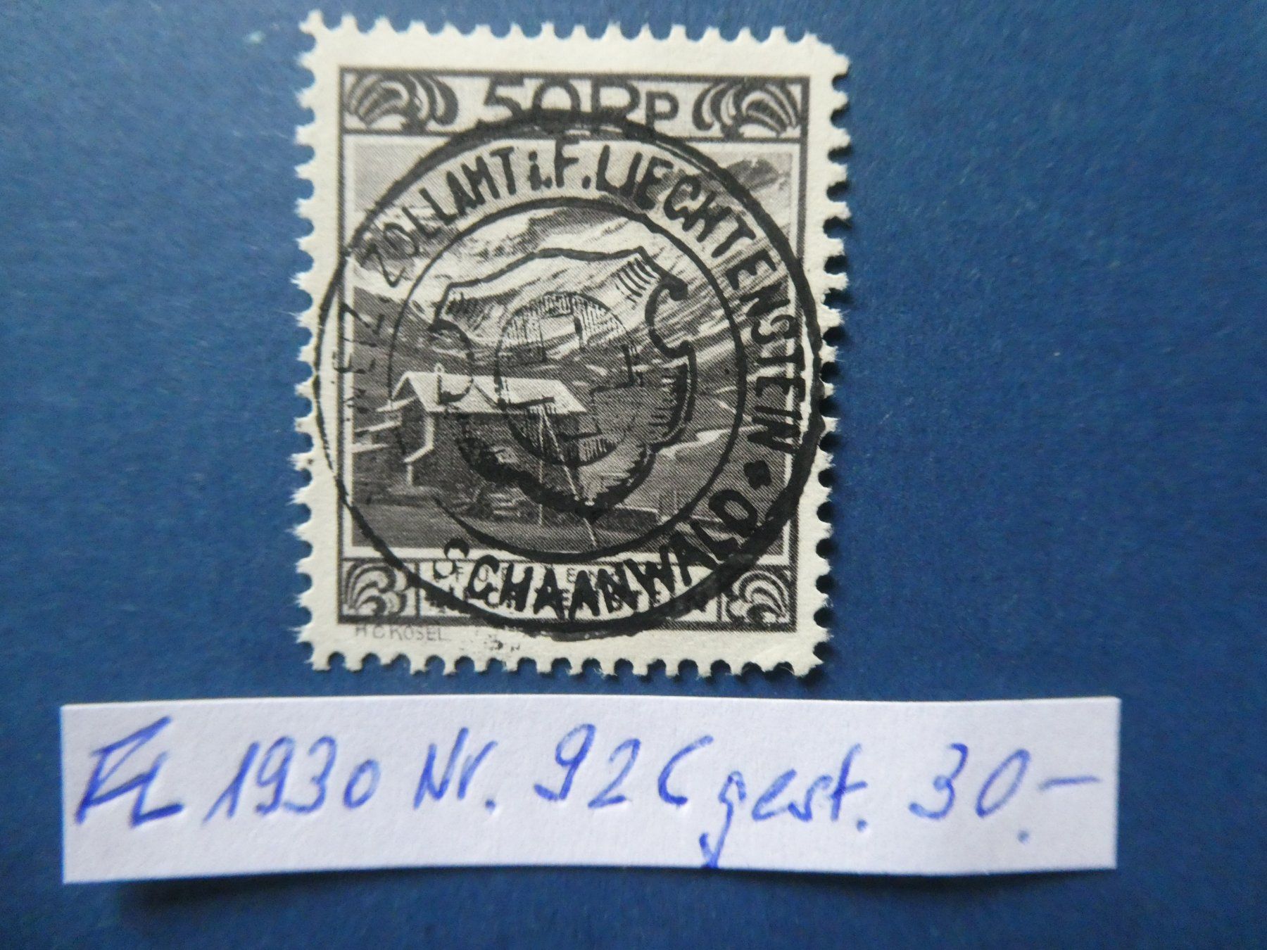 Tutti i francobolli: FL 1930 Nr. 92C gestempelt – Usato da Lausen venduto da Herbamare01