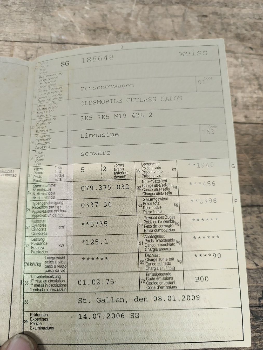 Oldsmobile Autos: Oldsmobile Cutlas Salon V8 5,7l – Defekt aus Kirchberg SG von Mathieu_de_Paris 9