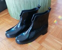 Gummistiefel Gummistiefeletten schwarz 38-39