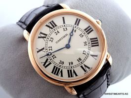 CARTIER 2019 RONDE LOUIS 18K HANDAUFZUG 2889 HERRENUHR 36MM