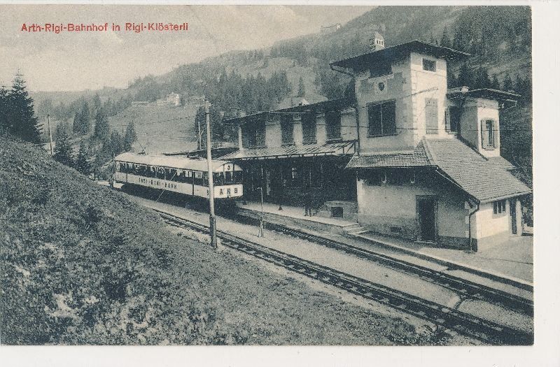 Ansichtskarten: Rigi Klösterli - Bahnhof + c1905 – Gebraucht aus Emmenbrücke von teestube