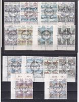 680-693, Viererblocks mit ET-Stempel, Kat. Fr. 150.-