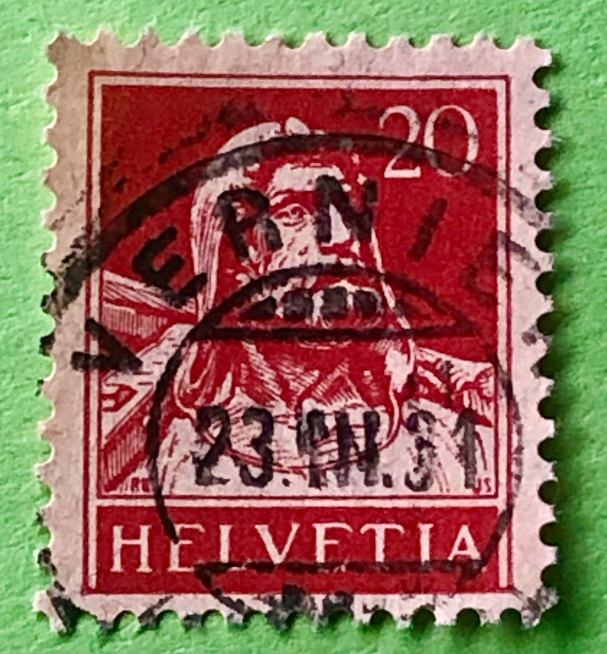 Tutti i francobolli: Nr.174  Wilhelm Tell GESTEMPELT     – Usato da Aarau venduto da Billa007