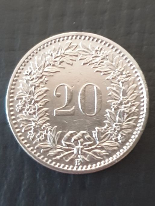 Tutti le monete: 20 Rappen 1896 Super Erhaltung!! – Usato da Biel/Bienne venduto da underdogs 3