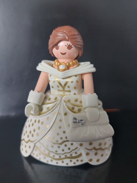 Lot Playmobil Vintage - La Dame Du Parc Avec Canard, Banc, Arbre - Thème City/Ferme