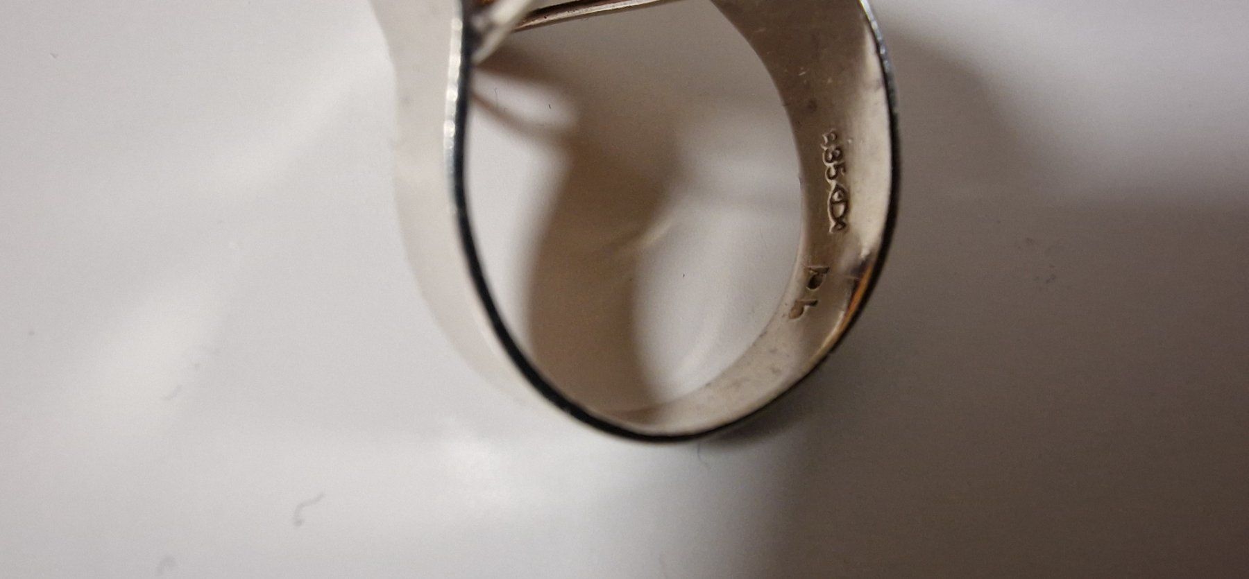 Bagues: Vintage Silberring grosser Bernstein 835 Silber – D'occasion à Baar par romesds88 4