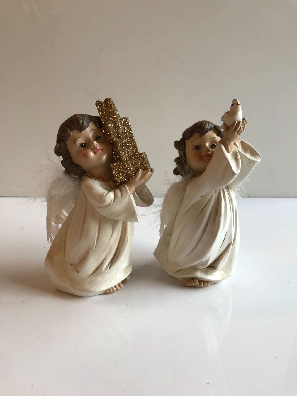 Statuette: Engel Paket und Vogel – Nuovo (secondo la descrizione) da Werthenstein venduto da Sublix 2