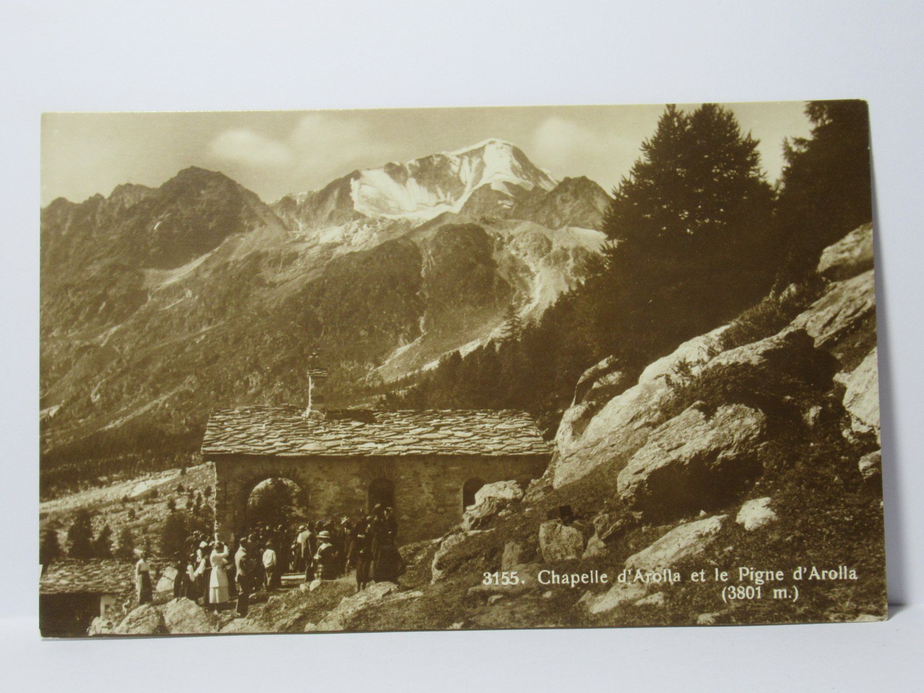 Ansichtskarten: Chapelle d' Arolla et le Pigne d' Arolla – Neu (gemäss Beschreibung) aus Grenchen von Bluemchen1900 1
