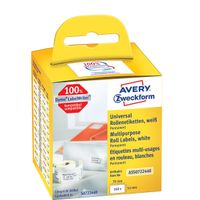 Avery Zweckform Rollenetiketten 70 x 54 mm, Weiss, NEU