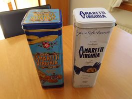 2 antike  Blechbüchsen für 7.--Fr