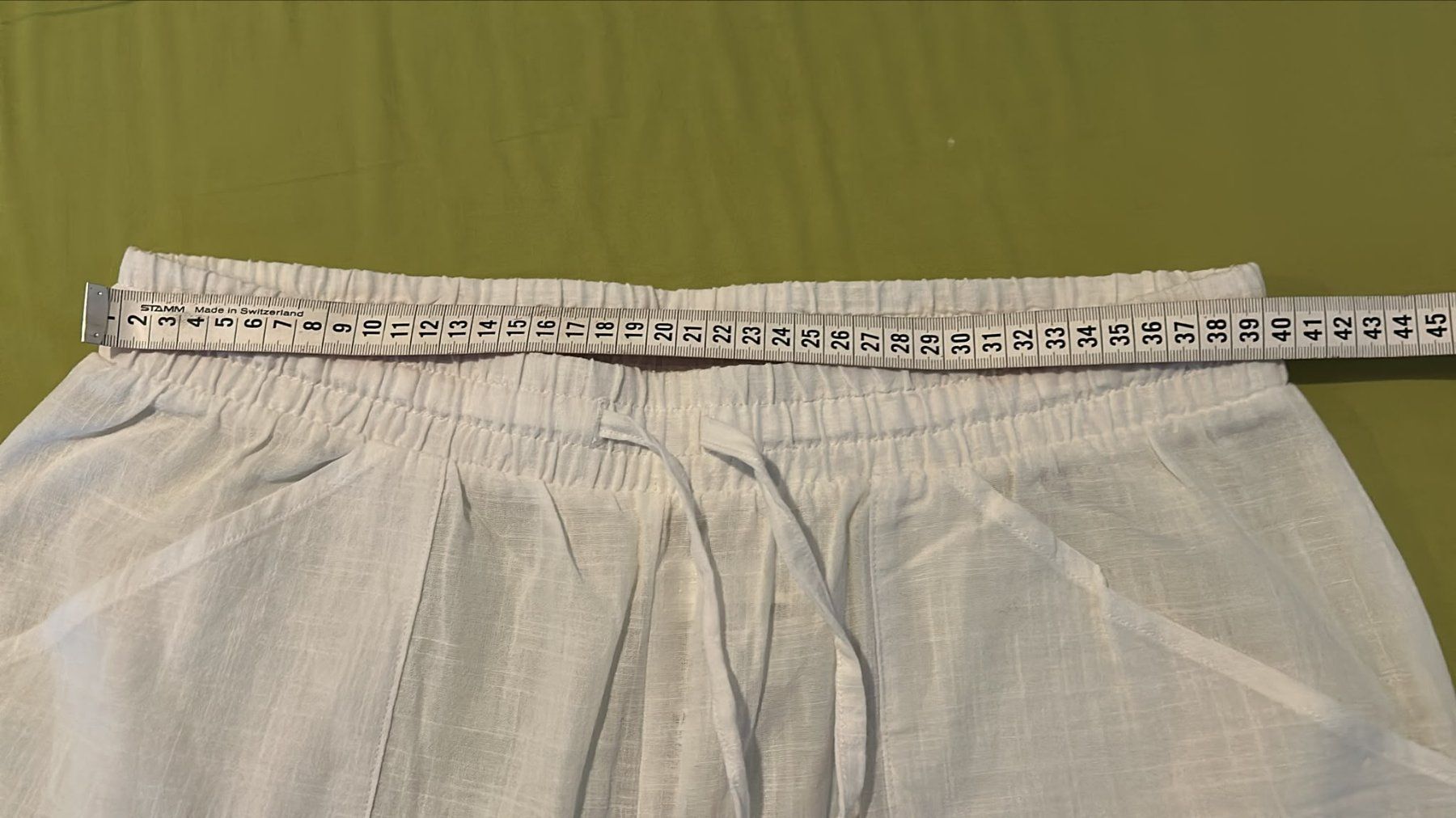 Tezenis Pantaloni: Pantaloni estivi bianchi cargo Tezenis tg.L – Usato da Melano venduto da H-Sara 4