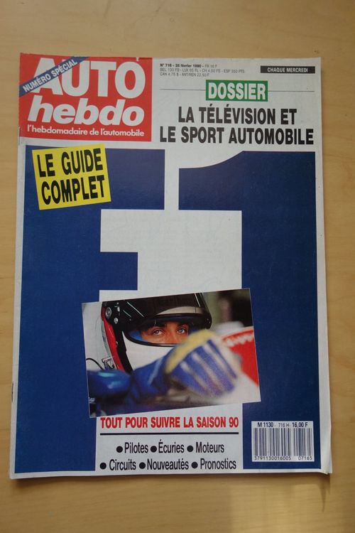 Auto Hebdo Guide F1 saison 1990 (Gebraucht) in Romainmôtier für CHF 1 ...