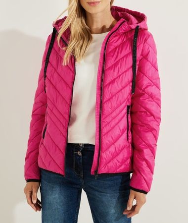 CECIL Übergangsjacke Jacke Winterjacke Steppjacke Pink XL 44