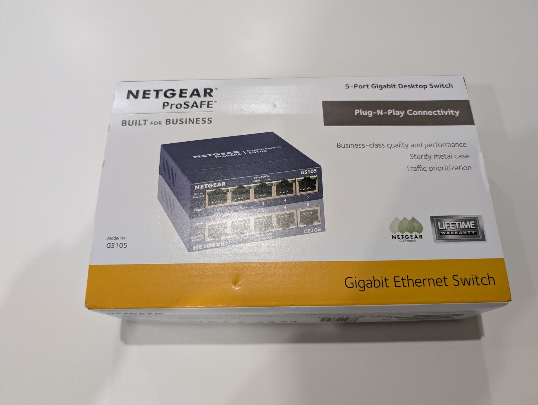 Netgear Hub & Switch: Netgear ProSafe GS105 – Nuovo e nell'imballaggio originale da Geroldswil venduto da soalle