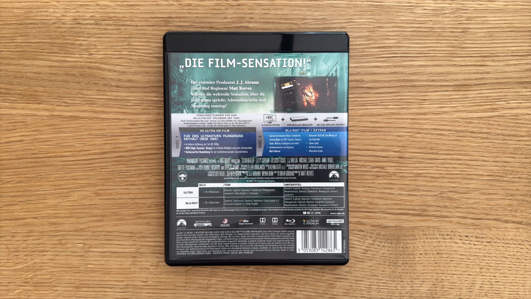 Tutti i DVDs: Cloverfield - 4K UHD Blu-Ray – Usato da Wallisellen venduto da Art_Vendorlay 1