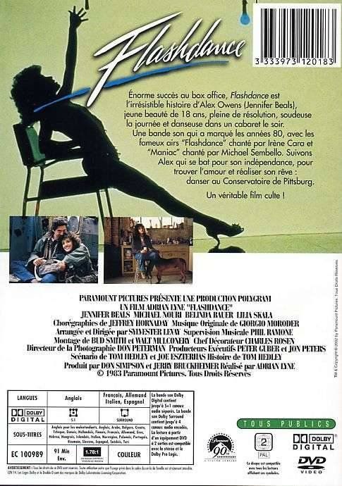 Tutti i DVDs: FLASHDANCE – Nuovo (secondo la descrizione) da Bursins venduto da Adabel 1
