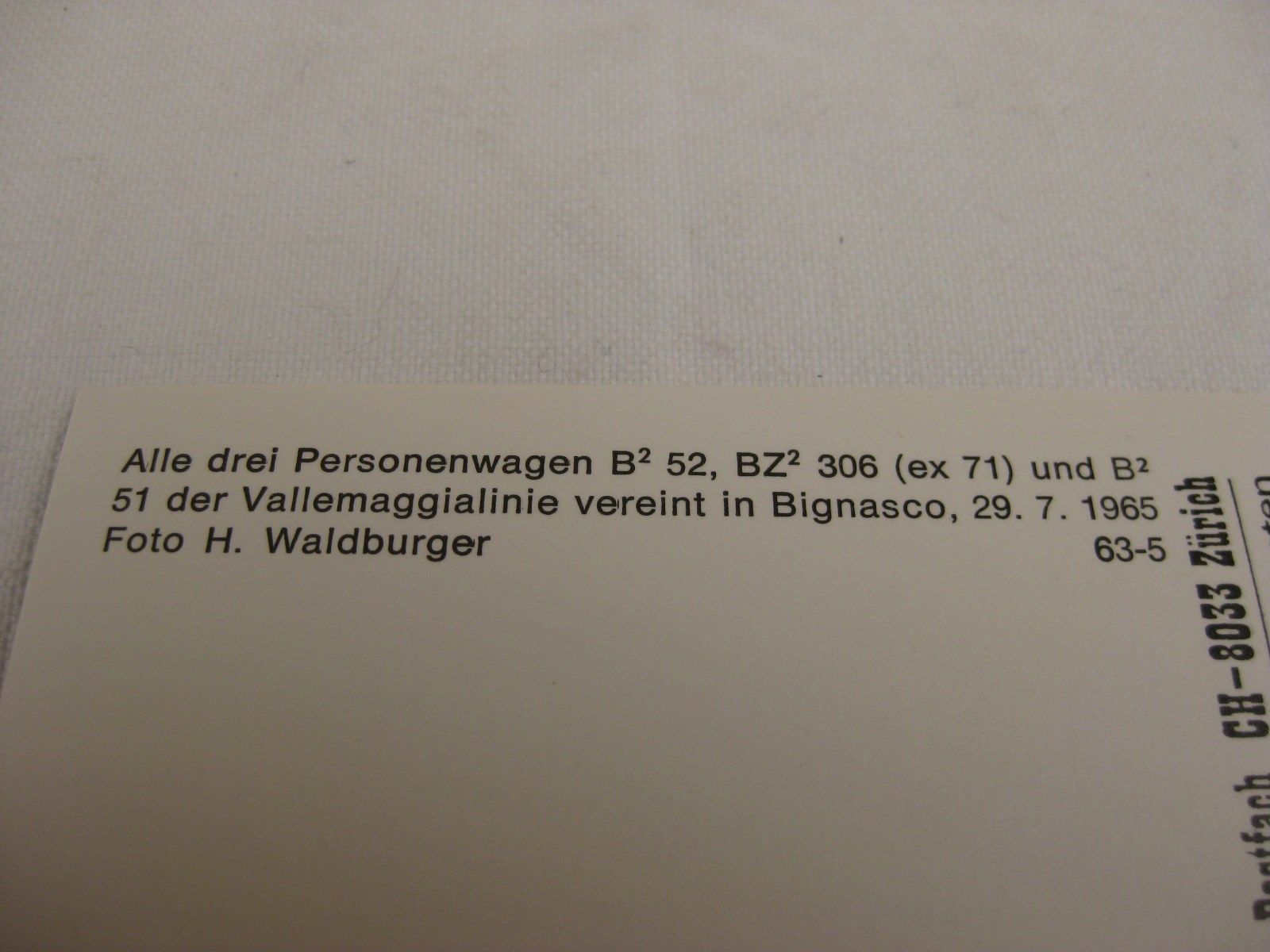 Ansichtskarten: AK Bignasco mit abgestellten Bahnwagen – Neu (gemäss Beschreibung) aus Malters von Marosko 1