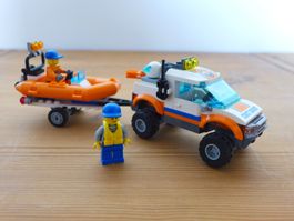 LEGO City 60012 Küstenwache Pickup mit Boot, Top Zustand!