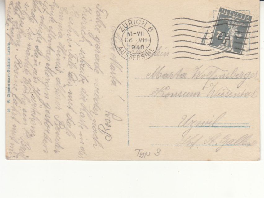 Cartoline postali: Tann Rüti 1918 – Usato da Bürglen TG venduto da StampGraf 1